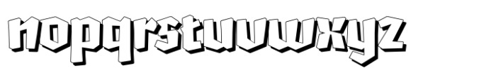 Comic Tantrum Shadow Font LOWERCASE