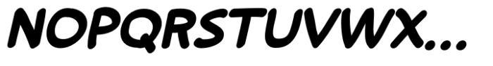 Comic Wayward Bold Italic Font LOWERCASE