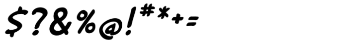 Comic Wayward Italic Font OTHER CHARS
