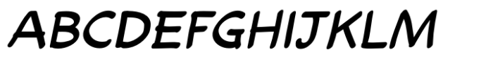 Comic Wayward Italic Font UPPERCASE