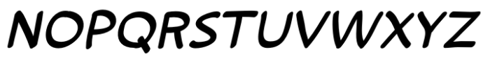 Comic Wayward Italic Font UPPERCASE