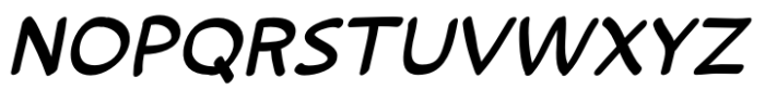 Comic Wayward Italic Font LOWERCASE
