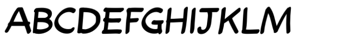 Comic Wayward Regular Font UPPERCASE