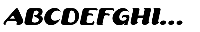 Comical Nouveau JNL Oblique Font UPPERCASE