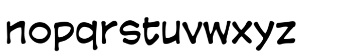 Comicrazy Regular Font LOWERCASE