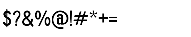 Commanded Sans Regular Font OTHER CHARS