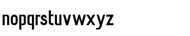 Commanded Sans Regular Font LOWERCASE
