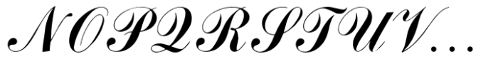 Commercial Script No2 Font UPPERCASE