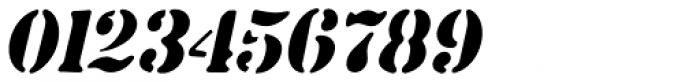 Common Stencil Oblique JNL Font OTHER CHARS
