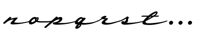 Commuter Script Font LOWERCASE