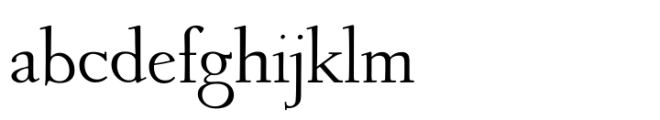 Companion Old Style Regular Font LOWERCASE