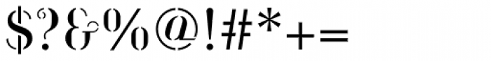 Compass TRF Stencil Regular Font OTHER CHARS