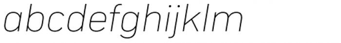 Compasse Thin Italic Font LOWERCASE