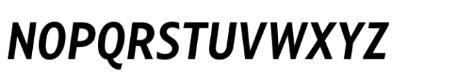 Compasso Bold Italic Condensed Font UPPERCASE