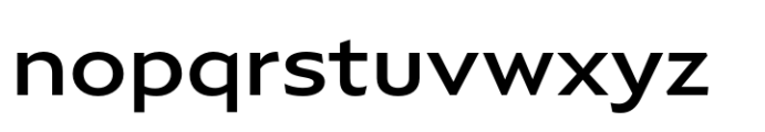 Compasso SemiBold Extended Font LOWERCASE