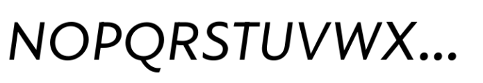Compasso Variable Italic Font UPPERCASE