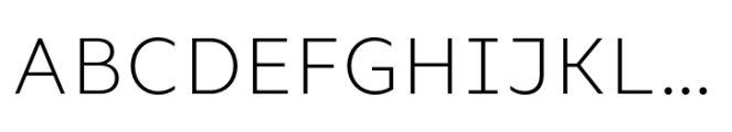 Compiler Light Font UPPERCASE