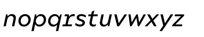 Compiler Medium Italic Font LOWERCASE