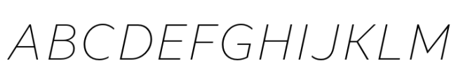 Compiler Plain Extra Light Italic Font UPPERCASE