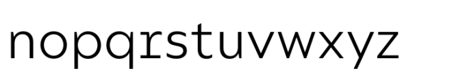 Compiler Regular Font LOWERCASE