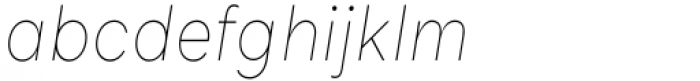 Compita Thin Italic Font LOWERCASE