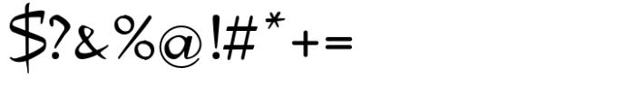 Compliment Std Regular Font OTHER CHARS