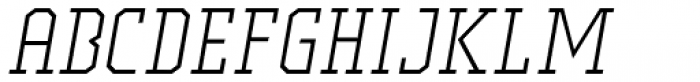 Comply Slab Light Italic Font LOWERCASE