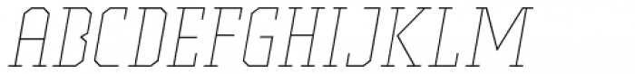 Comply Slab Thin Italic Font LOWERCASE
