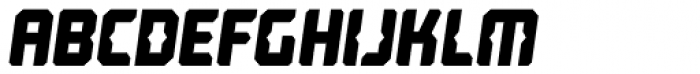 Computechnodigitronic Italic Font LOWERCASE