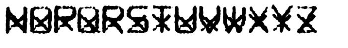 Computer Typewriter Cross Font UPPERCASE