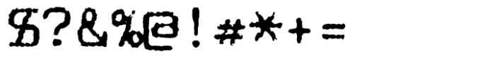 Computer Typewriter Regular Font OTHER CHARS