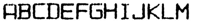 Computer Typewriter Regular Font UPPERCASE