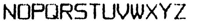 Computer Typewriter Regular Font UPPERCASE