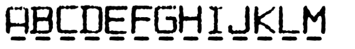 Computer Typewriter Under Font UPPERCASE