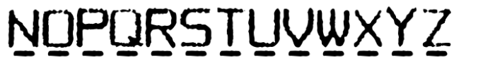 Computer Typewriter Under Font UPPERCASE