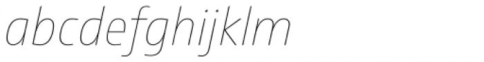 Comspot Hairline Italic Font LOWERCASE