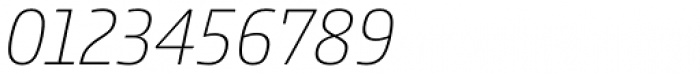 Comspot Tec Thin Italic Font OTHER CHARS