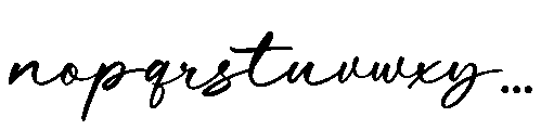 Comtic Hiden Font LOWERCASE