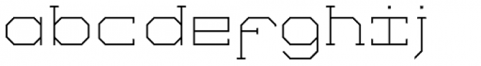 Comtype Light Font LOWERCASE