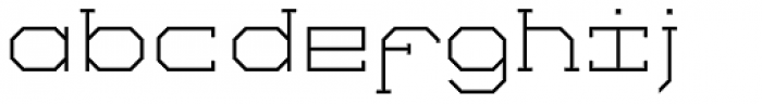 Comtype Regular Font LOWERCASE