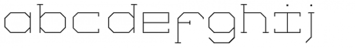 Comtype Thin Font LOWERCASE