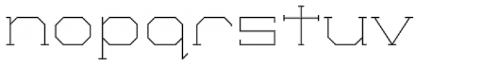 Comtype Thin Font LOWERCASE