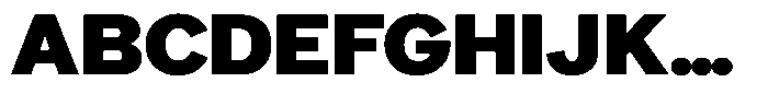Comucan Bold Font UPPERCASE