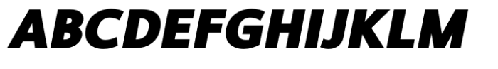 Conamore Black Italic Font UPPERCASE
