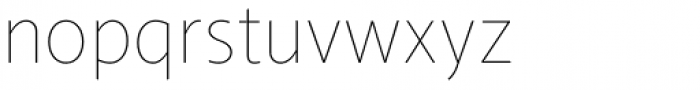Conamore Thin Font LOWERCASE