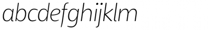 Concasse Thin Italic Font LOWERCASE