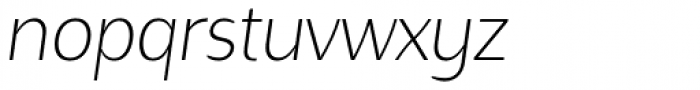 Concasse Thin Italic Font LOWERCASE