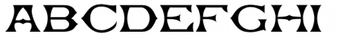Concave Extended Font UPPERCASE