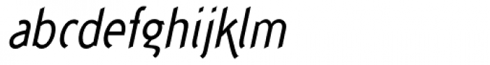 Concept Sans Condensed Italic Font LOWERCASE