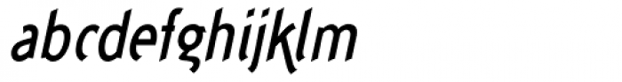 Concept Sans Condensed Medium Italic Font LOWERCASE